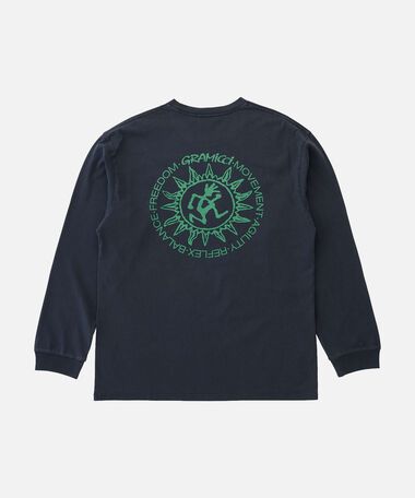SUN L/S TEE,NAVY PIGMENT, medium