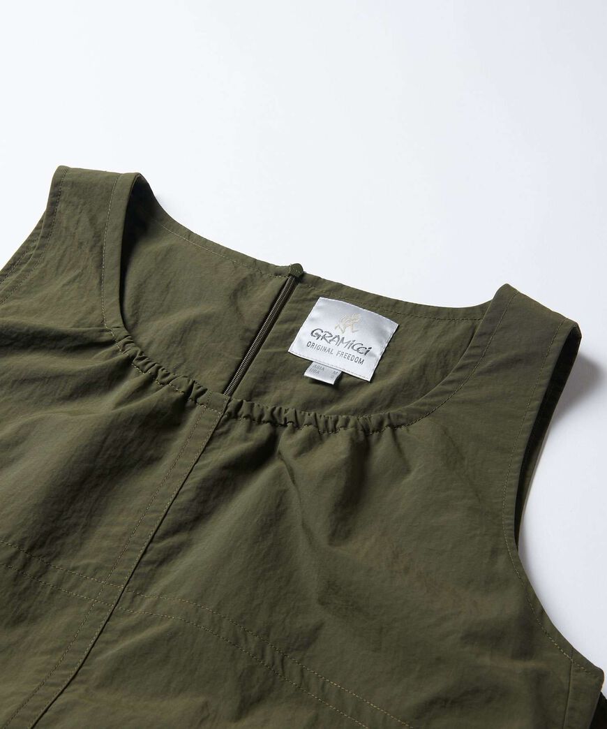 NYLON DRESS,DEEP OLIVE, large image number 7