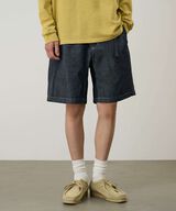 JAPANESE CHAMBRAY SHORT,NAVY, small image number 2