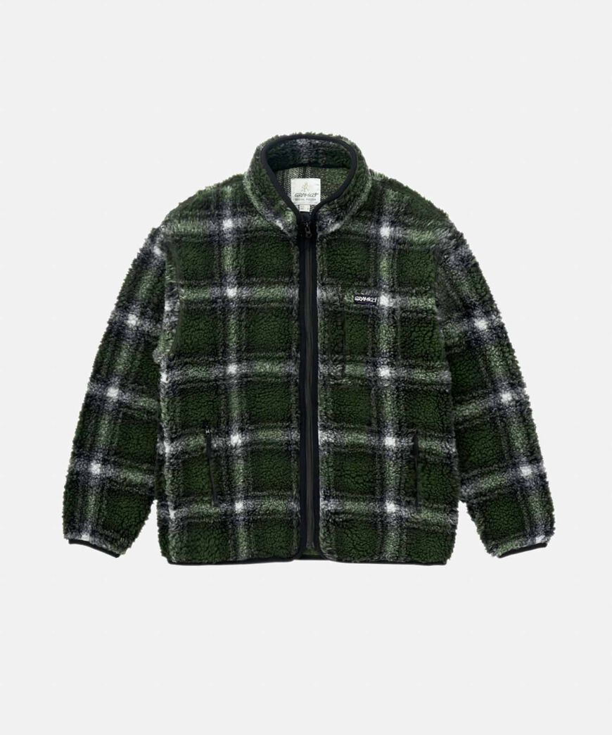 SHADOW PLAID SHERPA JACKET,, large image number 0