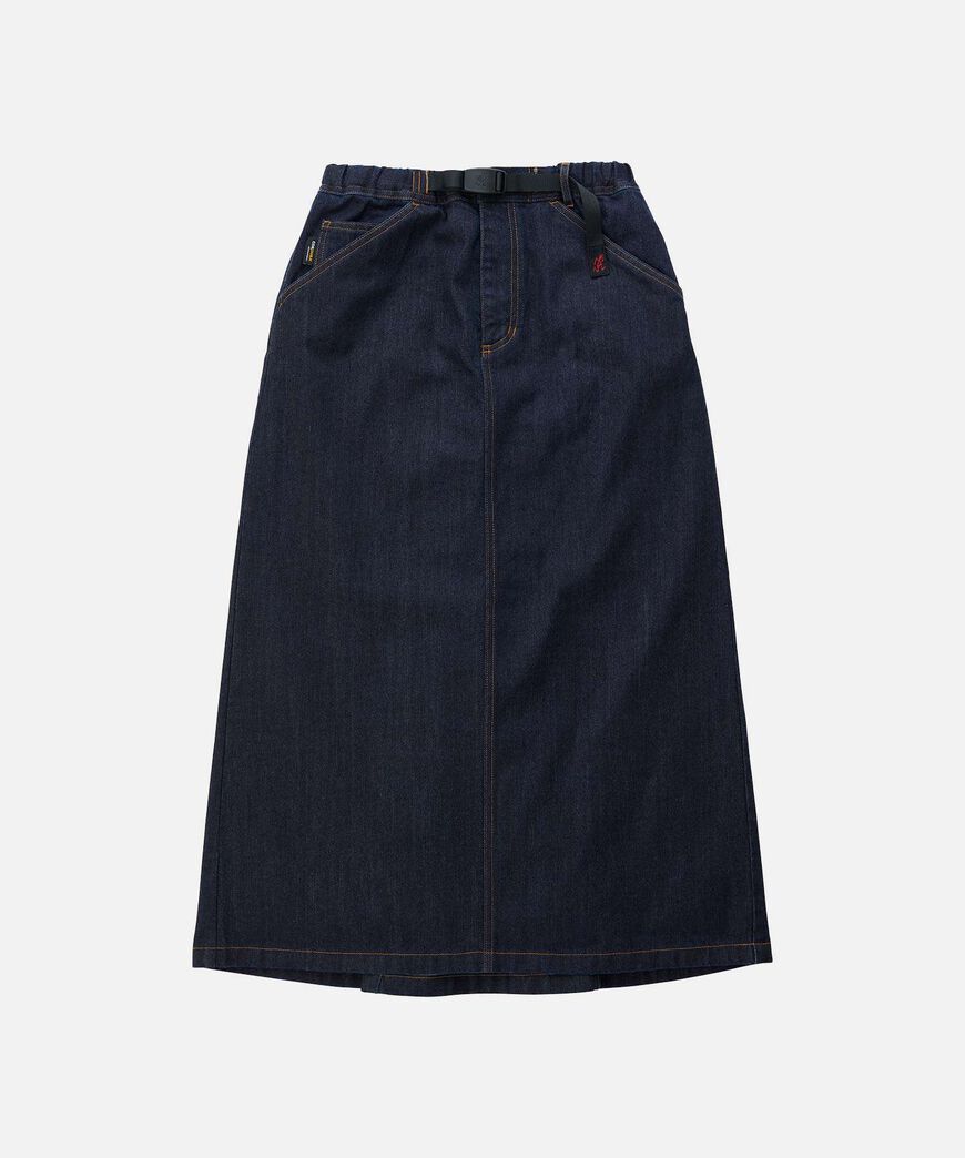 JAPANESE DENIM SKIRT,INDIGO, large image number 0