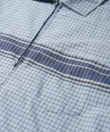 ZIP UP WAVE SHIRT,PACIFIC PLAID, small image number 8