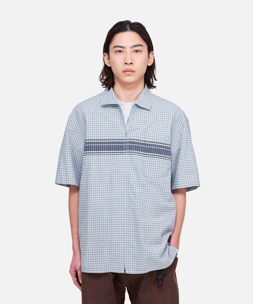 ZIP UP WAVE SHIRT,PACIFIC PLAID, large image number 5