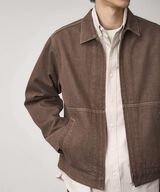 JAPANESE SLUB DENIM JACKET,AMBER, small image number 2
