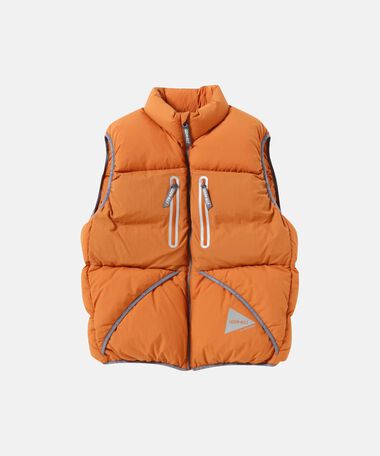 DOWN VEST,ORANGE, medium