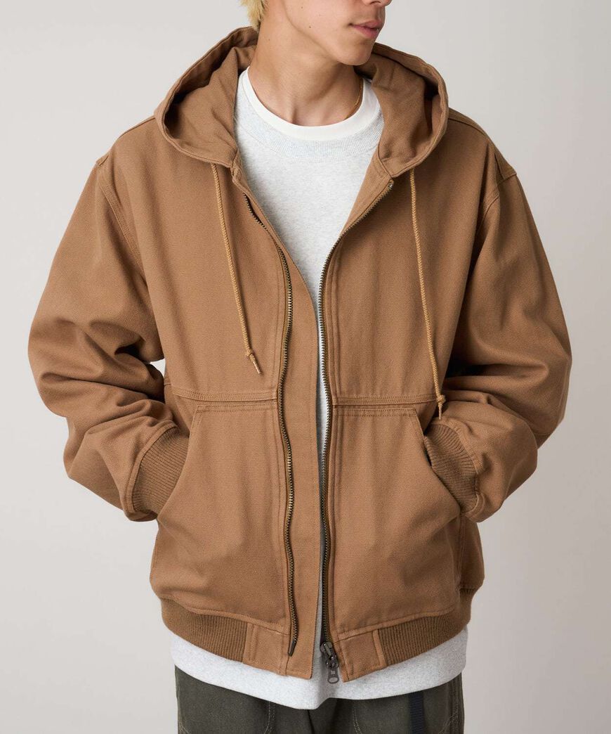 EL CAP CANVAS HOODED JACKET,WALNUT, large image number 2