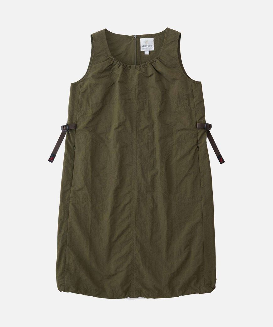 NYLON DRESS,DEEP OLIVE, large image number 0