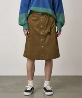 BUTTONED DOWN MIDI SKIRT,CAMEL, small image number 2