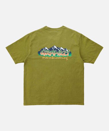 MOUNTAINEERING TEE,PISTACHIO PIGMENT, medium