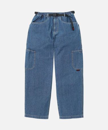 JAPANESE CHAMBRAY ROCK SLIDE PANT,BLUE, medium