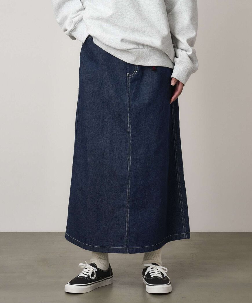 SUTTER DENIM SKIRT,RINSED INDIGO, large image number 2