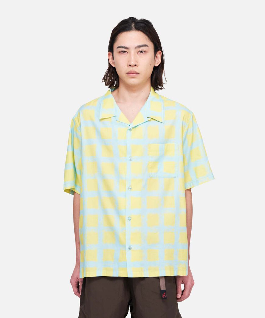 CHECKERD RAYON SHIRT,GLOW, large image number 5