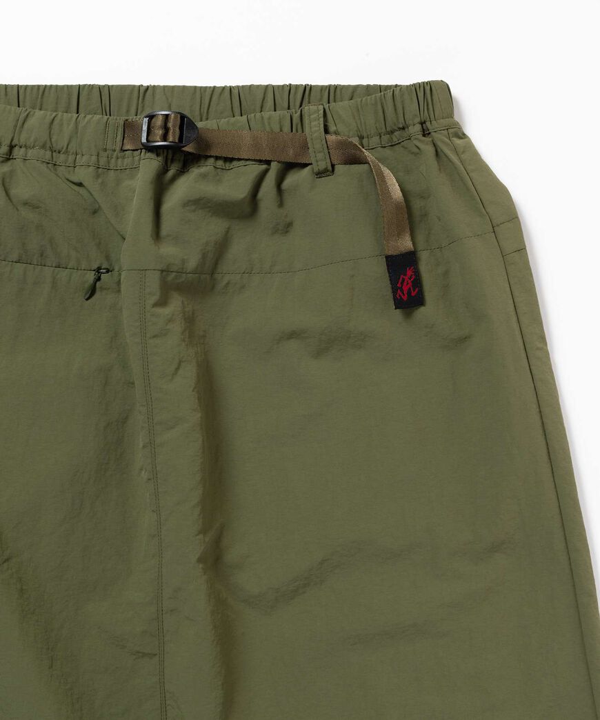 NYLON PACKABLE MIDI SKIRT,BLACK, large image number 3