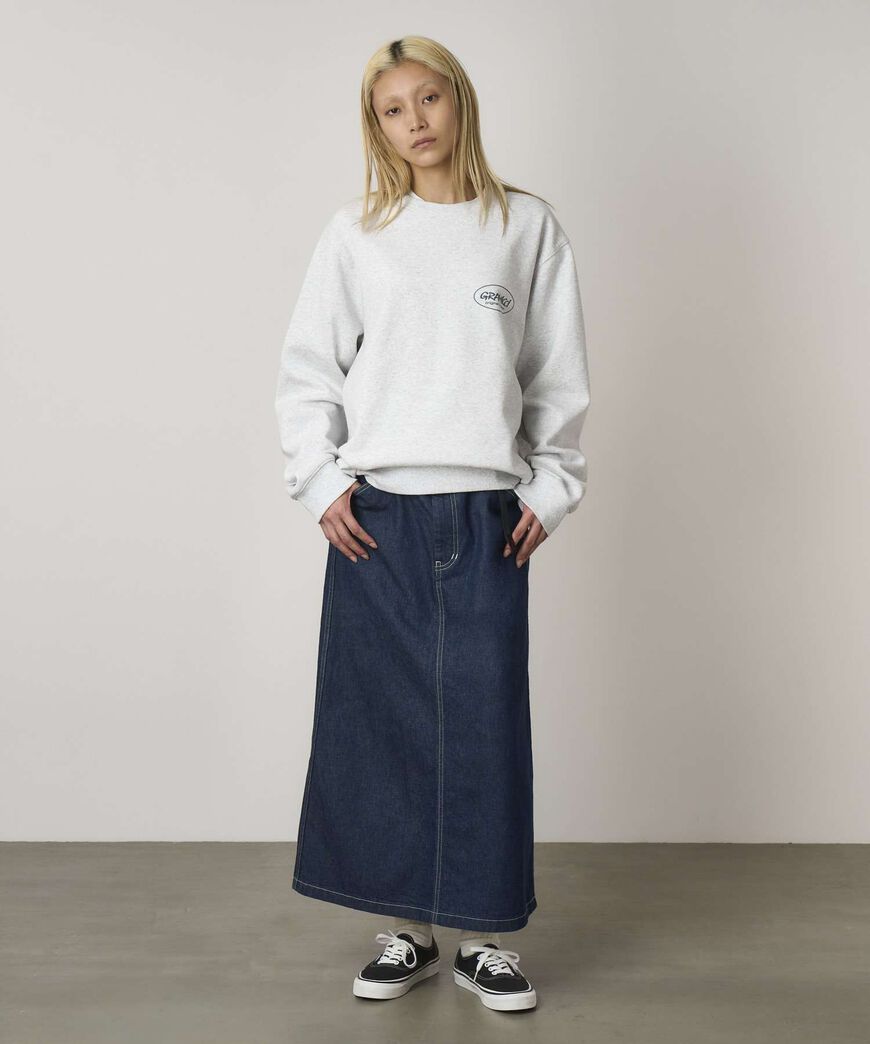 SUTTER DENIM SKIRT,RINSED INDIGO, large image number 1