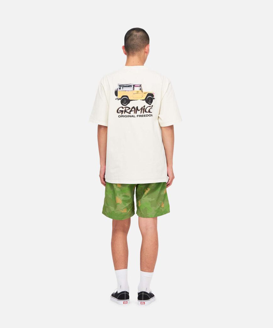 NYLON PACKABLE G-SHORT CAMO LEAF,CAMO LEAF, large image number 4