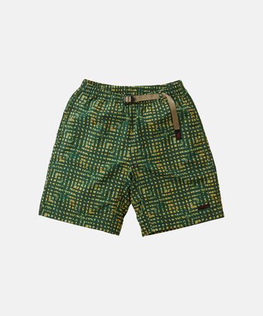 NYLON PACKABLE G-SHORT,BATIK GREEN, medium
