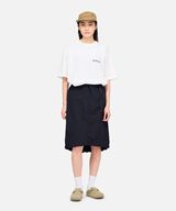 NYLON PACKABLE MIDI SKIRT,BLACK, small image number 2