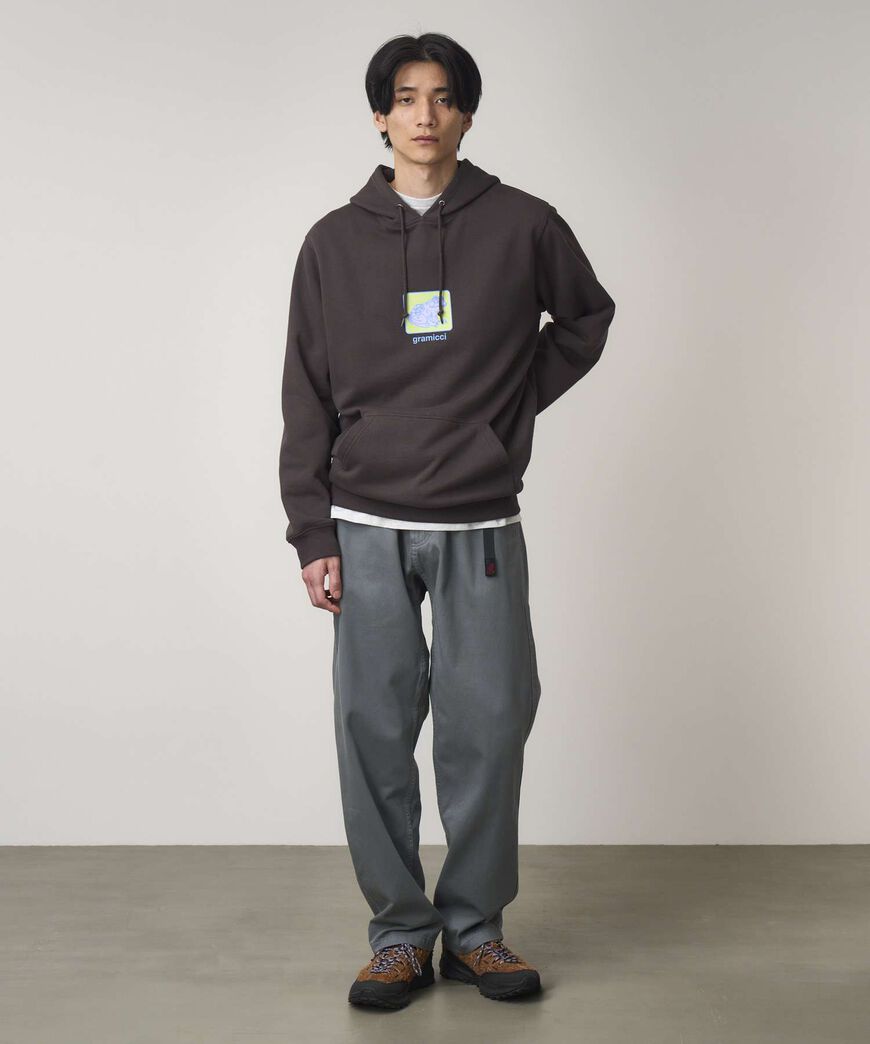 TOAD HOODED SWEATSHIRT,DEEP BROWN, large image number 1