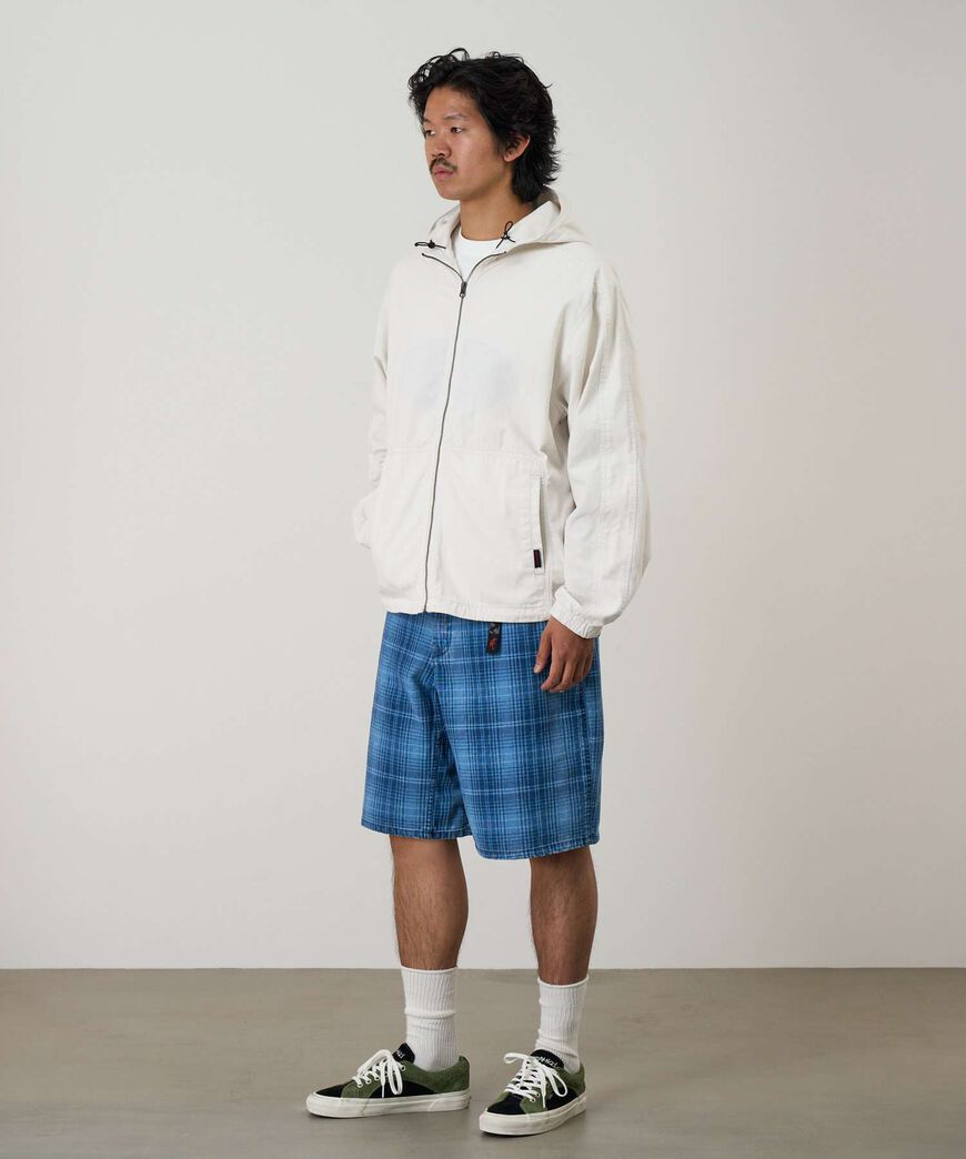 LAGOON SHORT DENIM PLAID,INDIGO CHECKERED PLAID, large image number 3