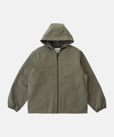NORTHSIDE PLAID HOODED JACKET,OLIVE, medium