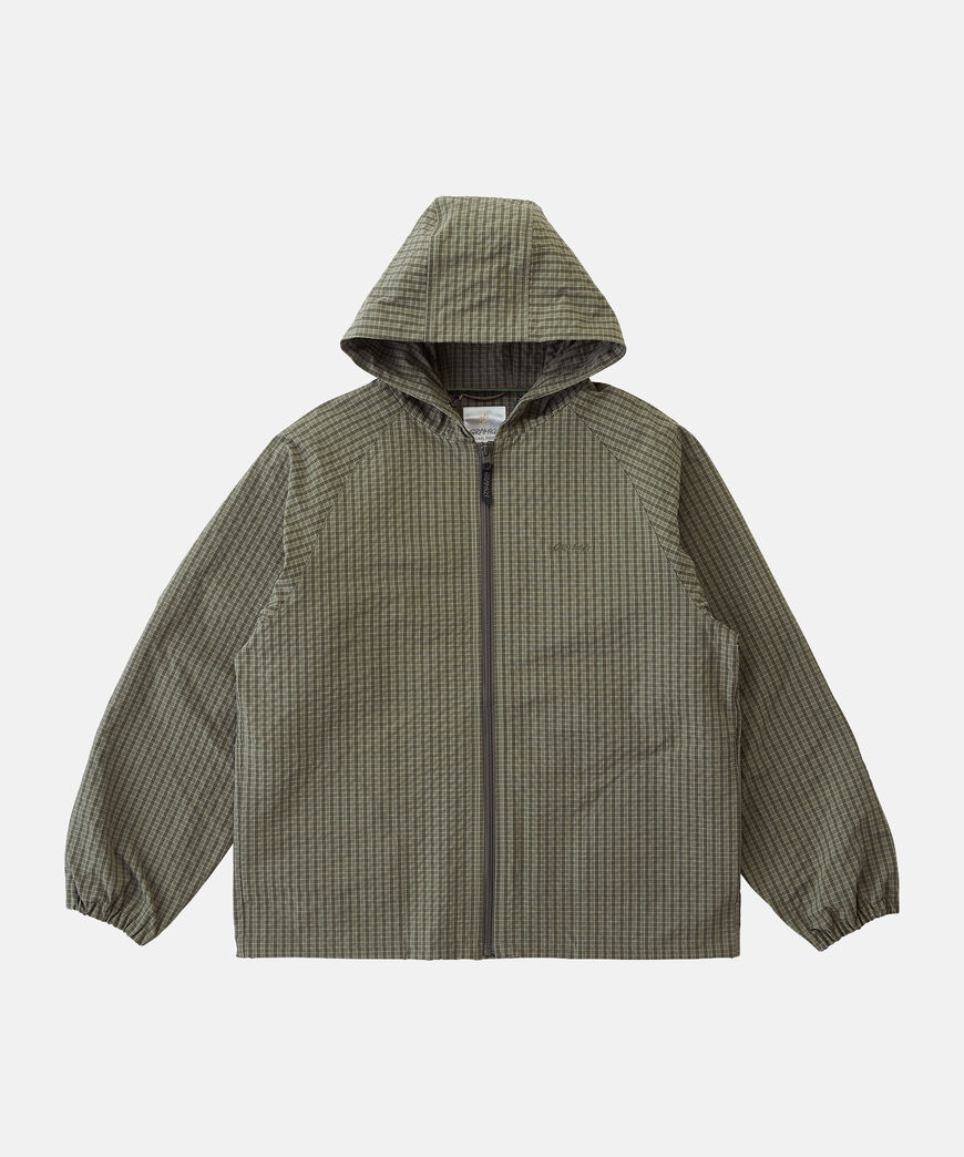 NORTHSIDE PLAID HOODED JACKET,OLIVE, large image number 0