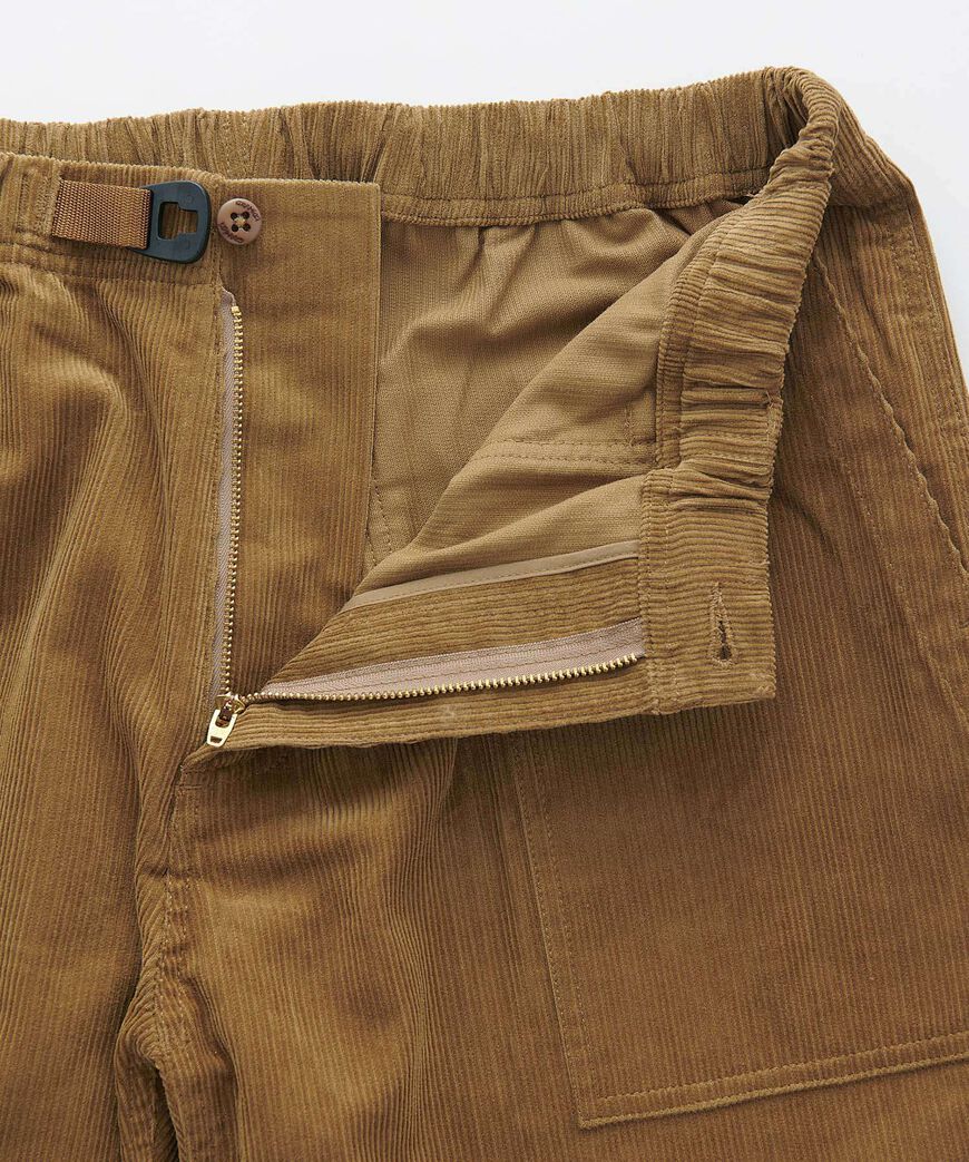 CORDUROY LOOSE TAPERED RIDGE PANT,BONE, large image number 5