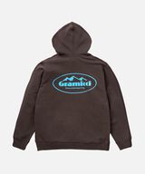 MOUNTAINEERING HOODED SWEATSHIRT,DARK BROWN, small image number 1