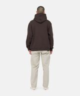 ONE POINT HOODED SWEATSHIRT,DARK BROWN, small image number 3