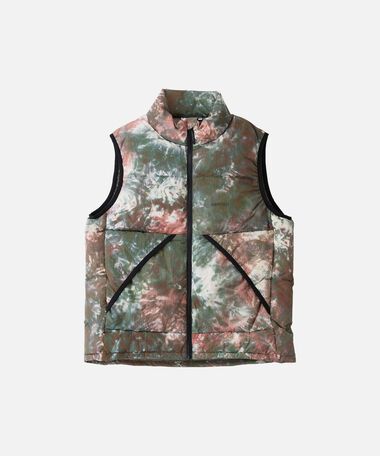DOWN PUFFER VEST,TIE DYE, medium
