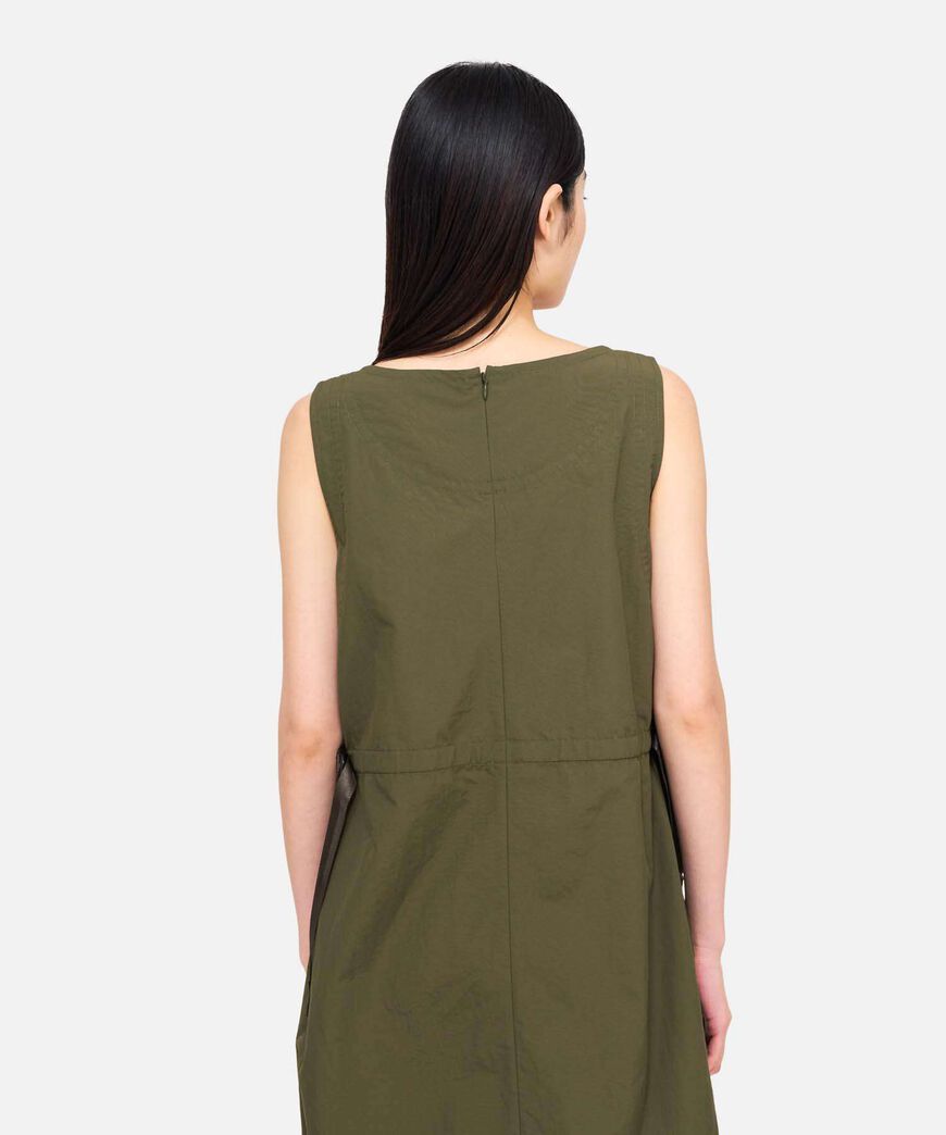 NYLON DRESS,DEEP OLIVE, large image number 6