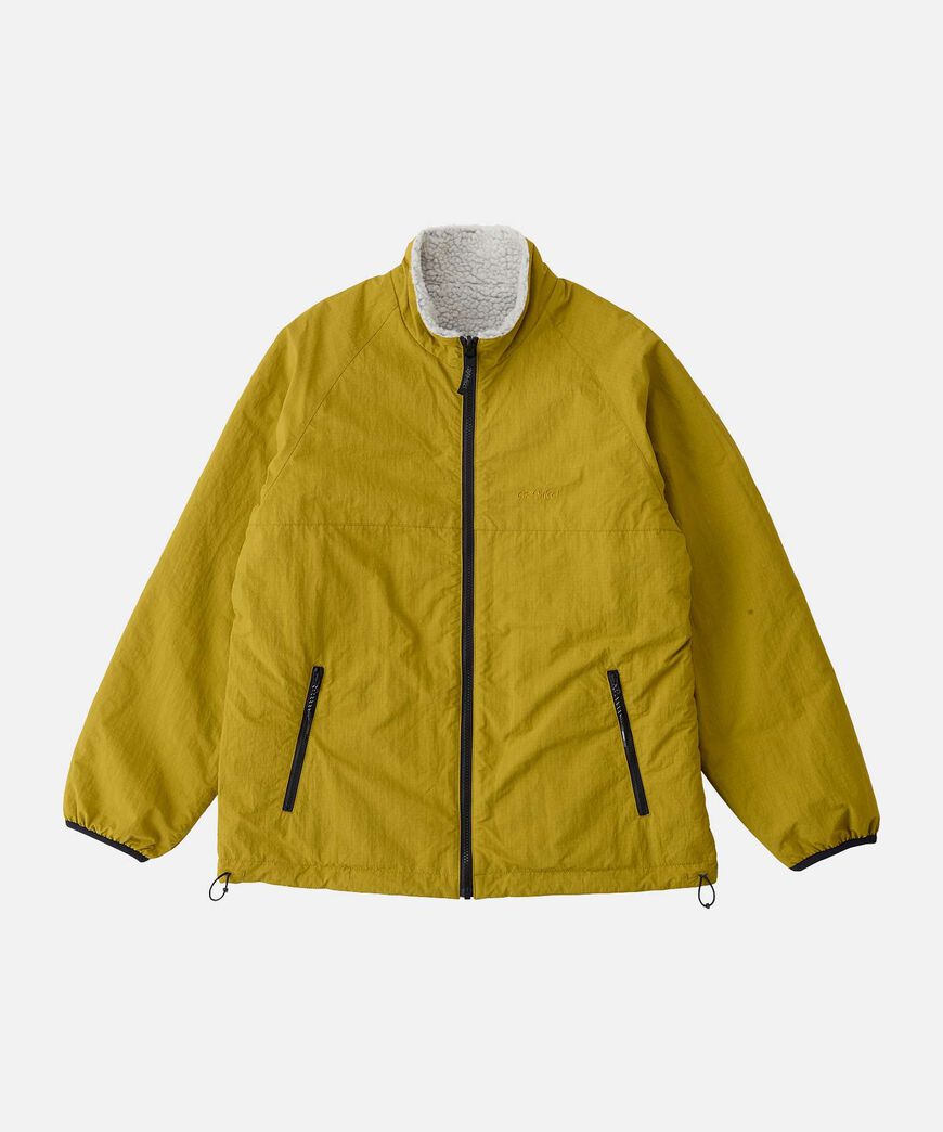 REVERSIBLE SHERPA JACKET,NATURAL / CHARTREUSE, large image number 1