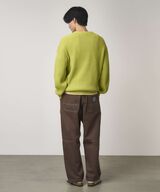 COTTON KNIT SWEATER,MIST GREEN, small image number 4