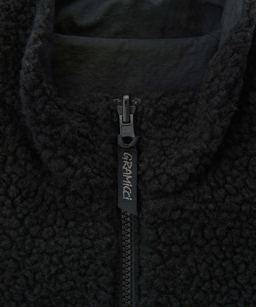 REVERSIBLE SHERPA JACKET,NATURAL / CHARTREUSE, large image number 5