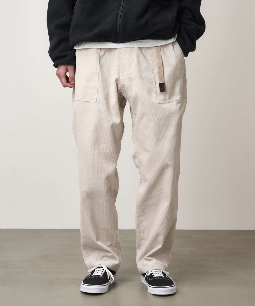 CORDUROY LOOSE TAPERED RIDGE PANT,BONE, large image number 2