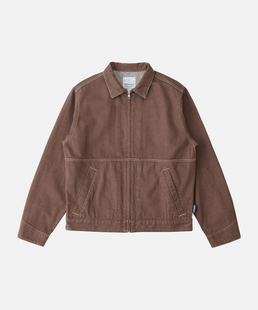 JAPANESE SLUB DENIM JACKET,AMBER, large image number 0