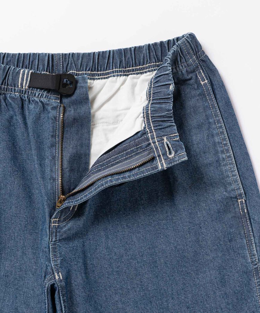 JAPANESE CHAMBRAY SHORT,NAVY, large image number 4