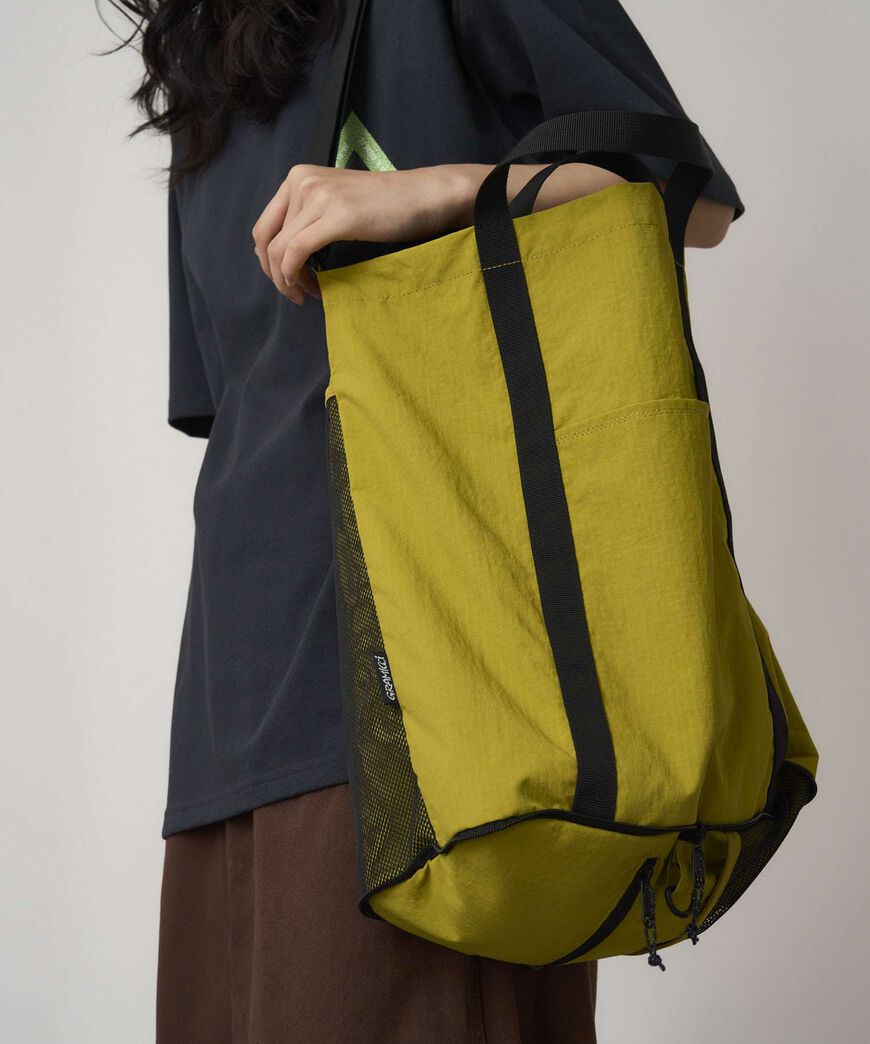 NYLON PACKABLE TOTE,CHARTREUSE, large image number 5
