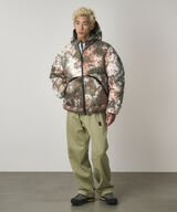 DOWN PUFFER HOODED JACKET,TIE DYE, small image number 1