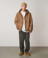 EL CAP CANVAS HOODED JACKET,WALNUT, small image number 1