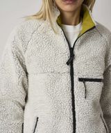 REVERSIBLE SHERPA JACKET,NATURAL / CHARTREUSE, small image number 3