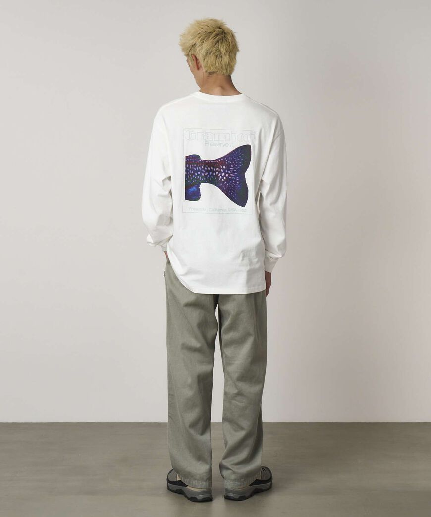 TROUTTAIL L/S TEE,WHITE, large image number 4