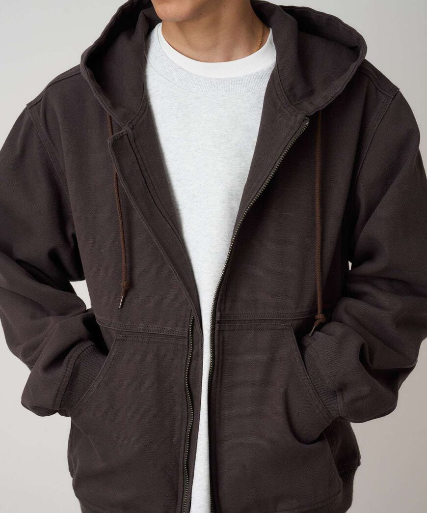 EL CAP CANVAS HOODED JACKET,UMBER, large image number 2