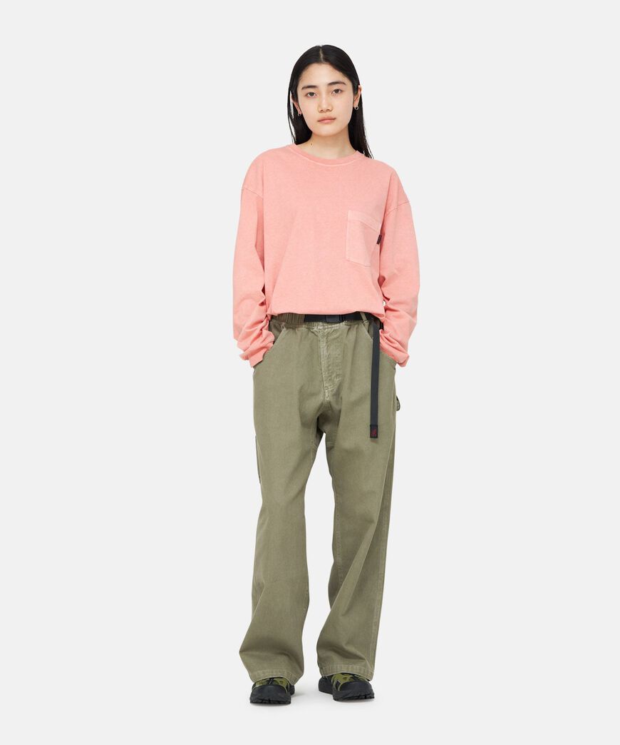 PIGMENT DENIM CARPENTER PANT,MUSTARD OLIVE, large image number 7
