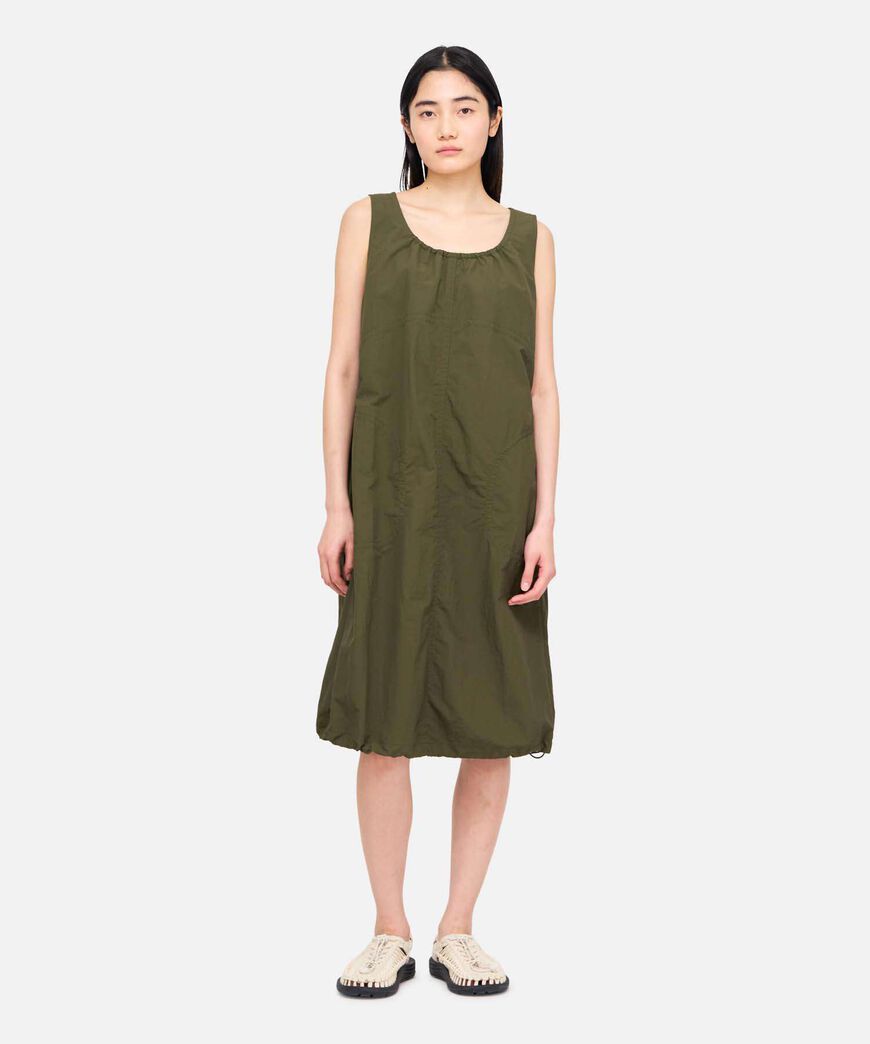 NYLON DRESS,DEEP OLIVE, large image number 2