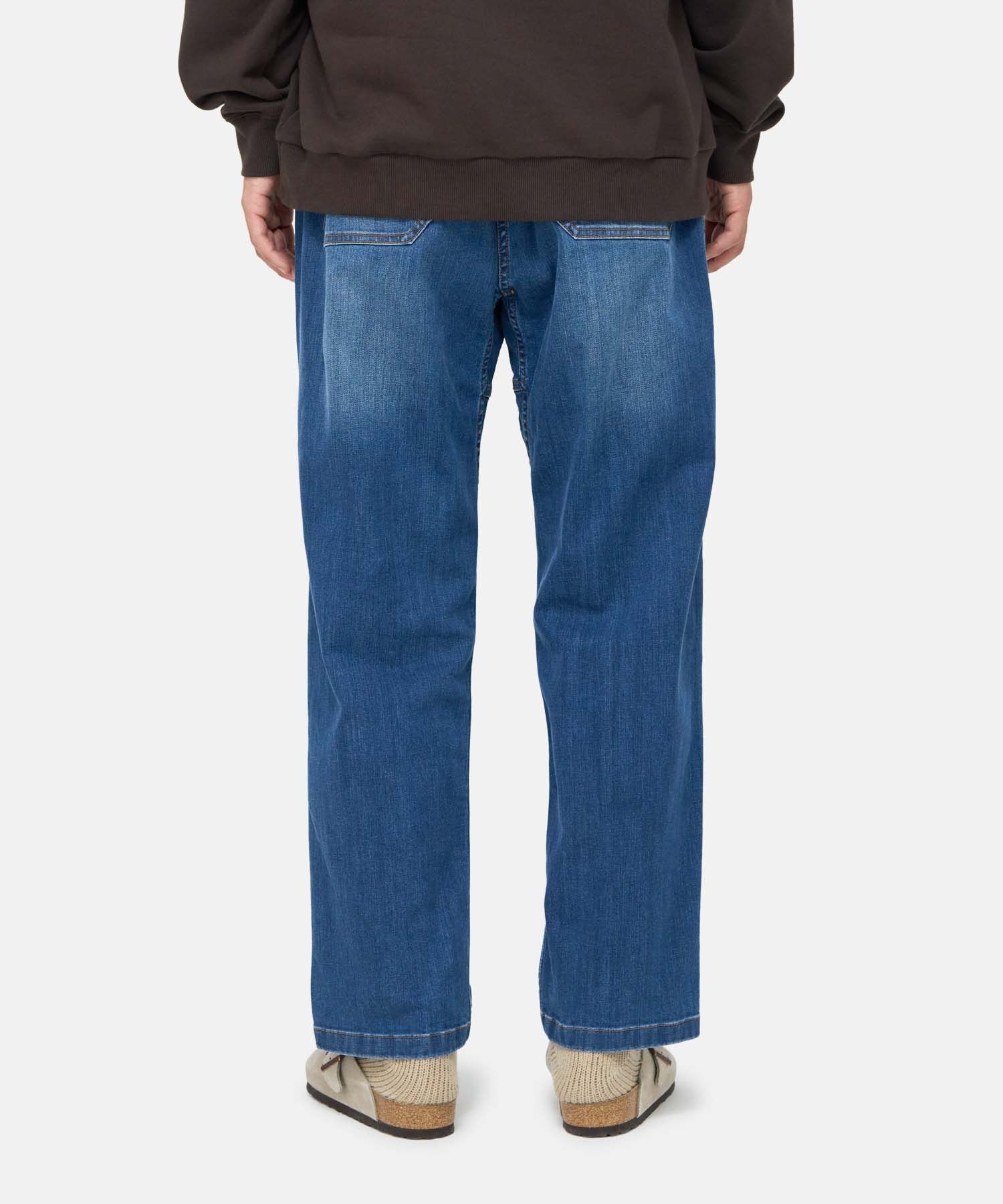STRETCH DENIM LOOSE TAPERED RIDGE PANT | GRAMICCI Official Global