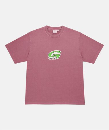 G-SCRIBBLE TEE PIGMENT DYED,RED PIGMENT, medium