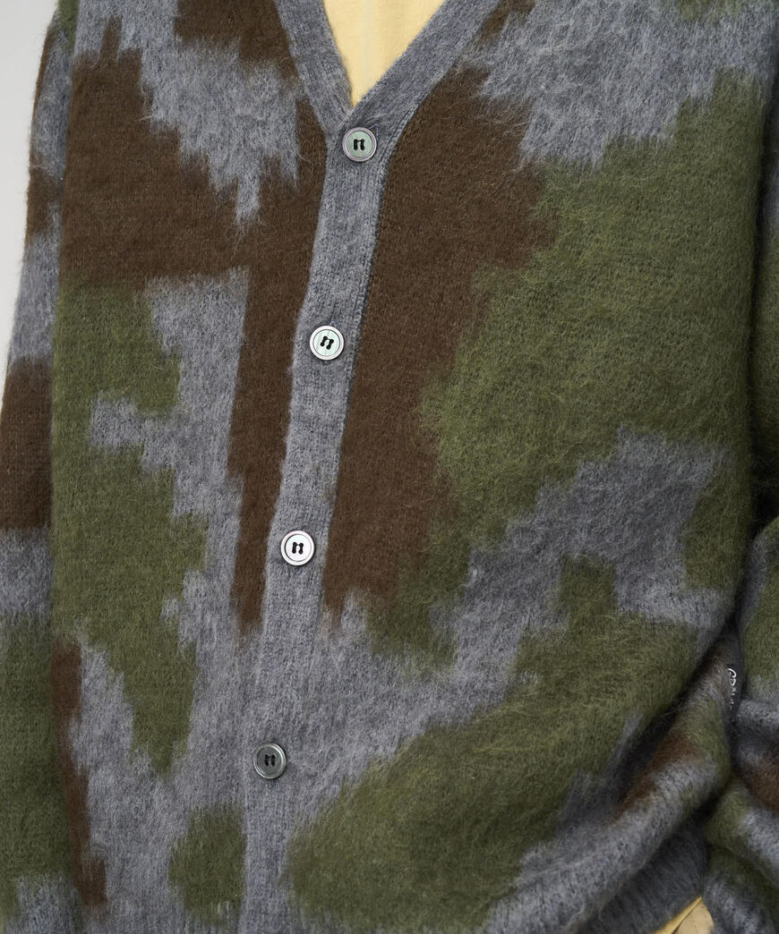 MOHAIR CARDIGAN,JUNGLE DIGI CAMO, large image number 3