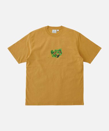 LEAF TEE,MUSTARD, medium