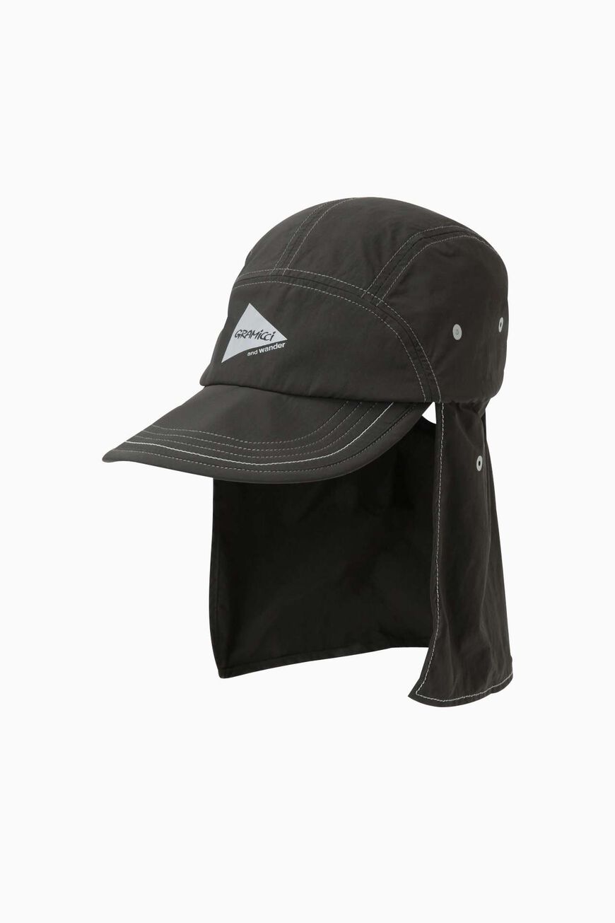 BRUSHED NYLON SUNSHADE CAP,, large image number 0