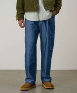 JAPANESE CHAMBRAY ROCK SLIDE PANT,BLUE, small image number 2